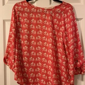 Three quarter sleeve tunic